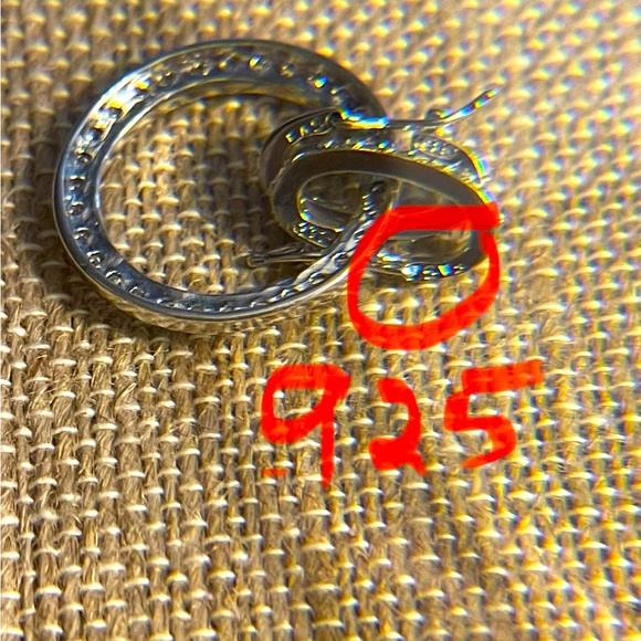 .925 SS Clear Gemstone Eternity Pendant PPF past Present Future - Picture 5 of 5